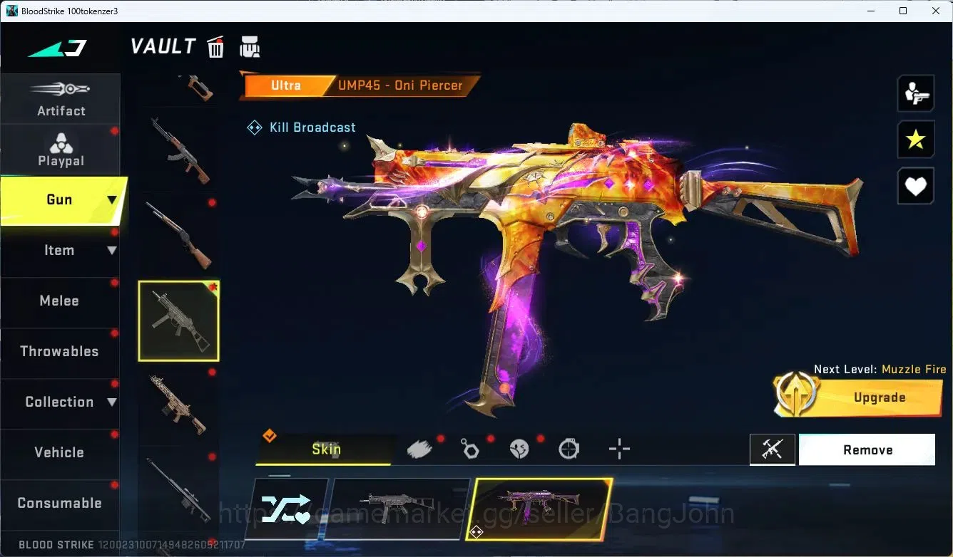 Blood Strike Accounts ASIA | ULTRA UMP45 Oni Piercer | 4 LEGENDARY GUN | image 9