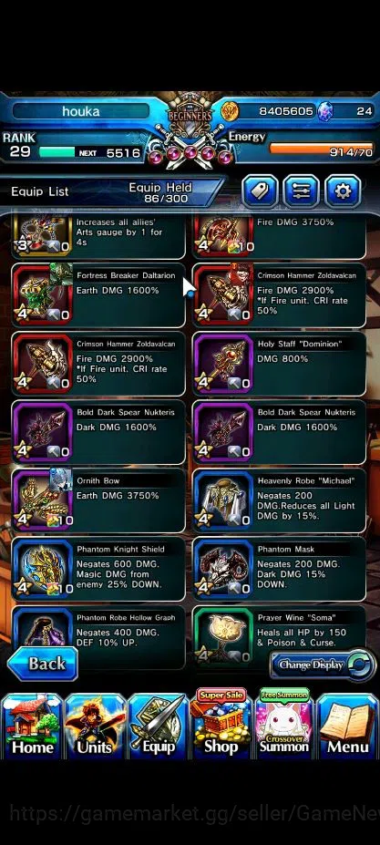 Grand Summoners Accounts Global|Rank 29|10 Ascend|Inumuta,S Miyu,Chloe,Kiri image 10