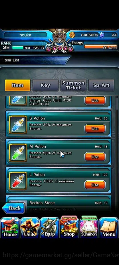 Grand Summoners Accounts Global|Rank 29|10 Ascend|Inumuta,S Miyu,Chloe,Kiri image 2