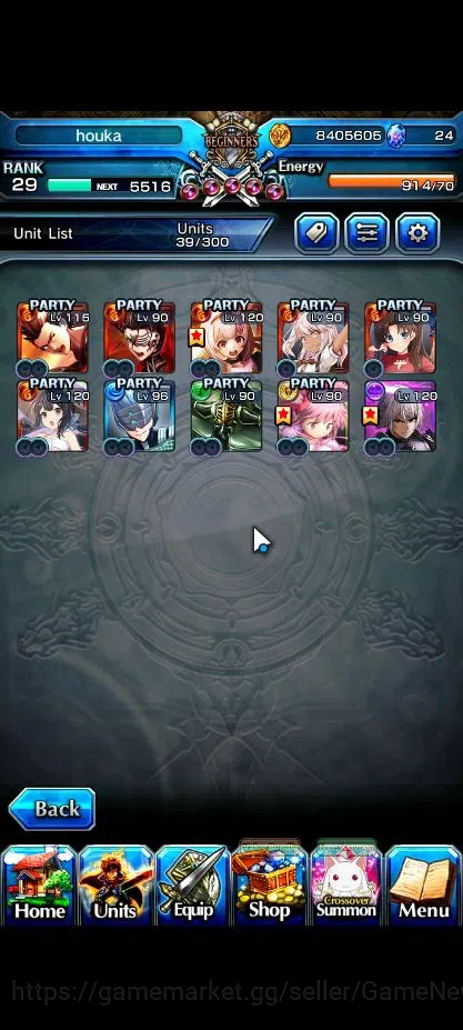 Grand Summoners Accounts Global|Rank 29|10 Ascend|Inumuta,S Miyu,Chloe,Kiri image 4