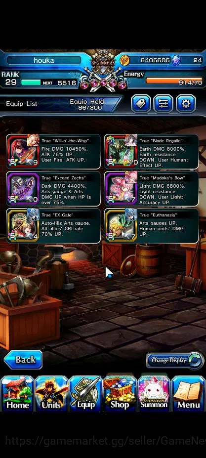 Grand Summoners Accounts Global|Rank 29|10 Ascend|Inumuta,S Miyu,Chloe,Kiri image 5