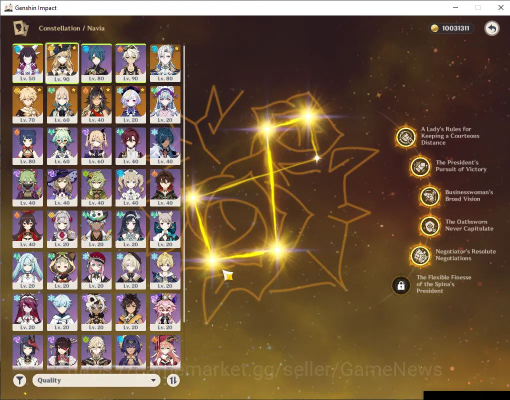 Genshin Impact Accounts ASIA|AR 55|3 Limited +1(*5Weapon)|NaviaC5,Columbin image 12