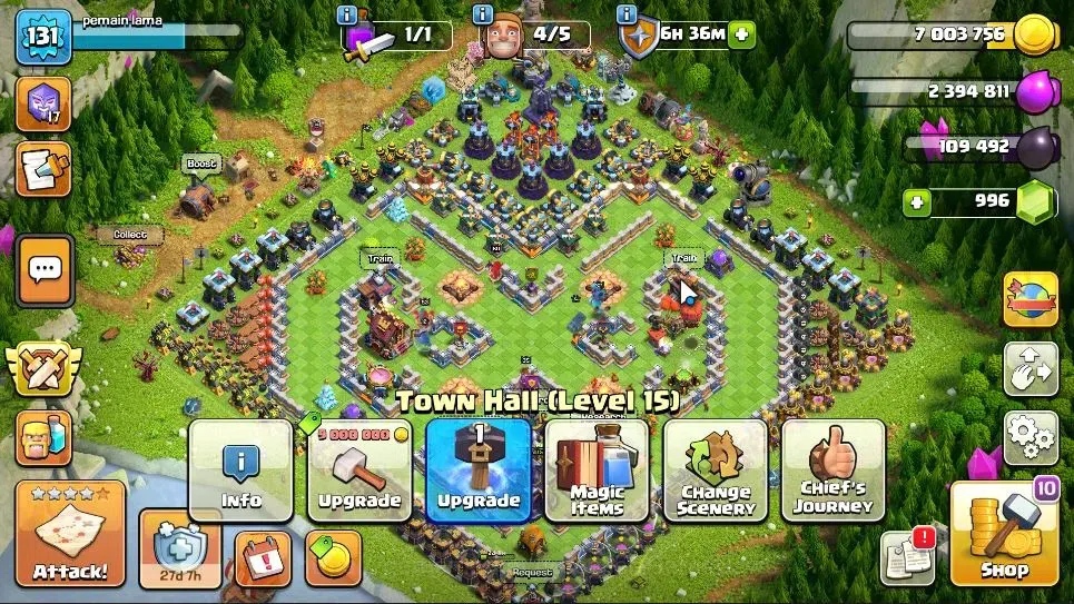Clash of Clans Accounts TH 15 - BH 9|LV 131|HH 8|Limited Skin|BK 53,AQ 60, image 1