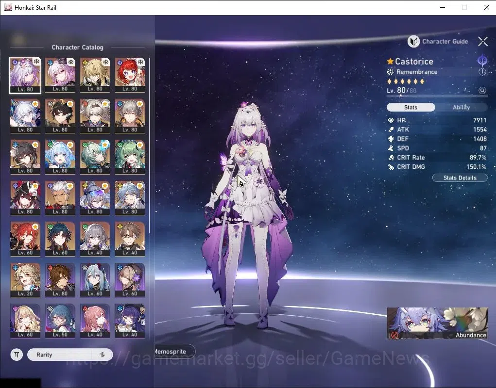Honkai Star Rail Accounts Asia|TL 70|16 Limited|(Anaxa E1,SW 999)+Sign,Casto image 4