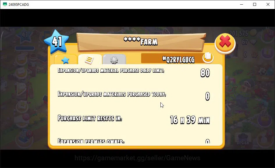 Hay Day Accounts Level 41 | Barn Storage 1100 + Silo Storage 625 |  image 10