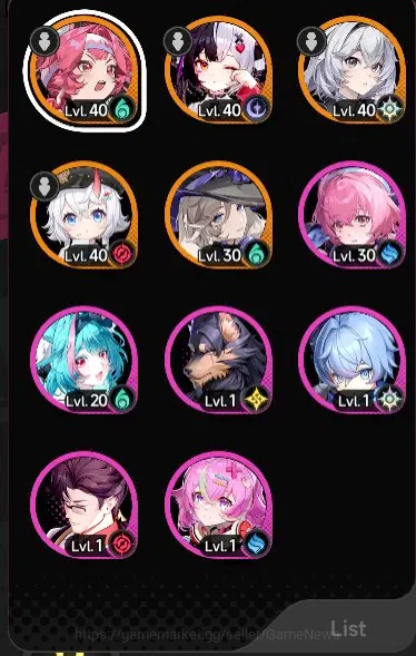 Neverness to Everness Accounts GLOBAL SEA|HL 27|TL 9|4 SSR (Lacrimosa,Nanally+Ski image 2