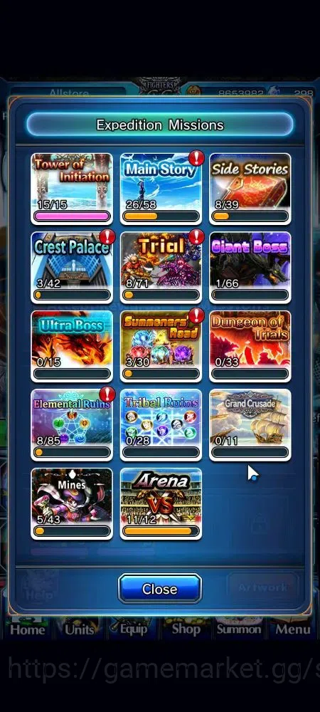 Grand Summoners Accounts Global|298 cc|Rank 69|28 Ascend+8 TW|(Roy,Inumuta, image 7