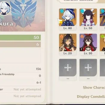 Genshin Impact Accounts Others ASIA|AR 50 | 2 Limited 5* Char (Furina and Columbina) + 3 Std 5* Char