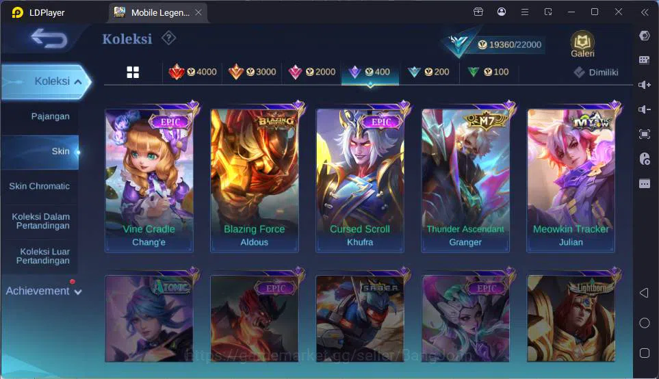Mobile Legends: Bang Bang Accounts GLOBAL|Hero 49|Skin 85|Prime Granger,Create Odette image 16