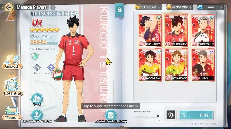 HAIKYU!! FLY HIGH Accounts SEA Lv 60|5 SP [Kuroo,Keiji,Bokuto,Nishinoya,Hinat image 2