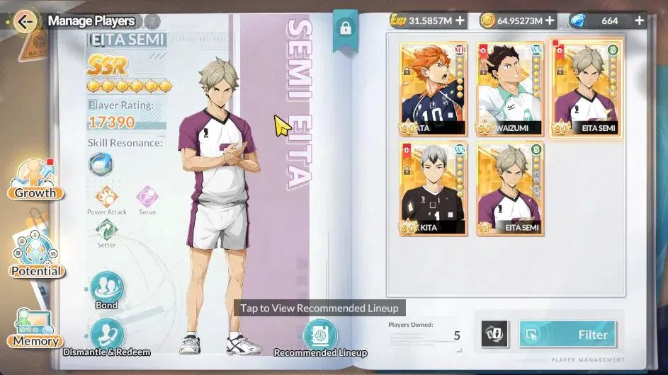HAIKYU!! FLY HIGH Accounts SEA Lv 60|5 SP [Kuroo,Keiji,Bokuto,Nishinoya,Hinat image 3