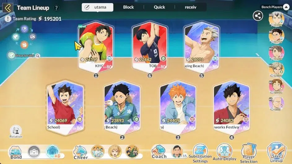 HAIKYU!! FLY HIGH Accounts SEA Lv 60|5 SP [Kuroo,Keiji,Bokuto,Nishinoya,Hinat image 4