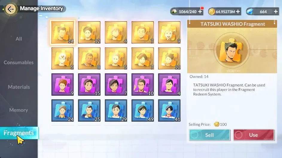 HAIKYU!! FLY HIGH Accounts SEA Lv 60|5 SP [Kuroo,Keiji,Bokuto,Nishinoya,Hinat image 9