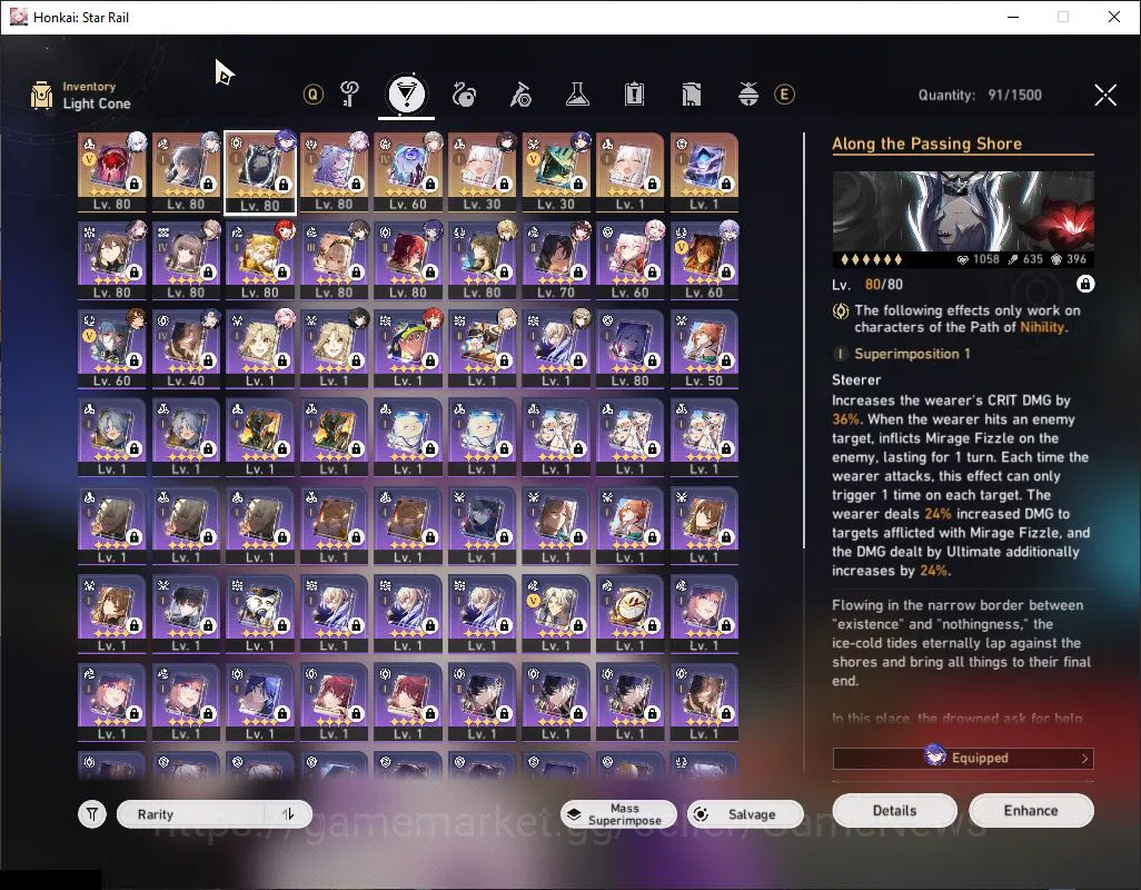 Honkai Star Rail Accounts Asia|TL 70|1 Golden Companion|11 Limited|Sunday,Ca image 10