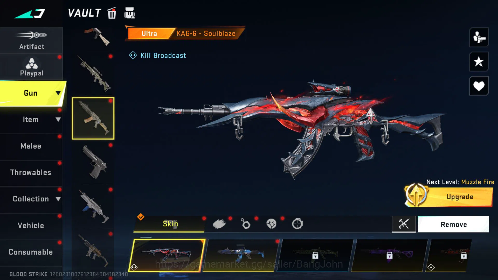 Blood Strike Accounts ASIA|ETERNAL QBZB5(LVL3),LIMITED RPK VEMILION,ULTR image 5