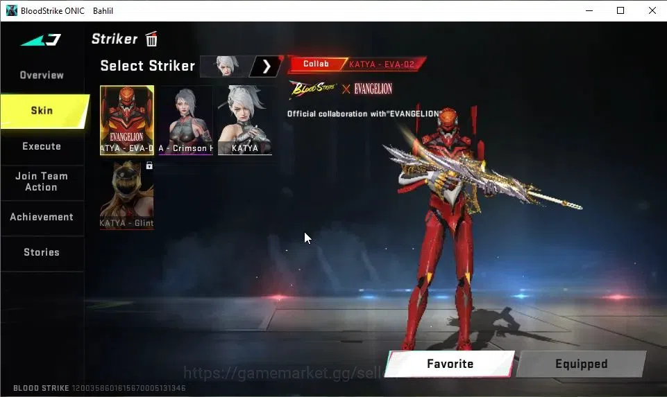 Blood Strike Accounts ASIA|Collab 7DS[Galil,QBZ95,Kar98k,AK47]|Collab EV image 10