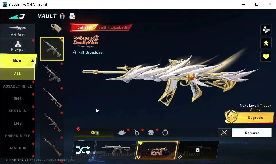 Blood Strike Accounts ASIA|Collab 7DS[Galil,QBZ95,Kar98k,AK47]|Collab EV image 12
