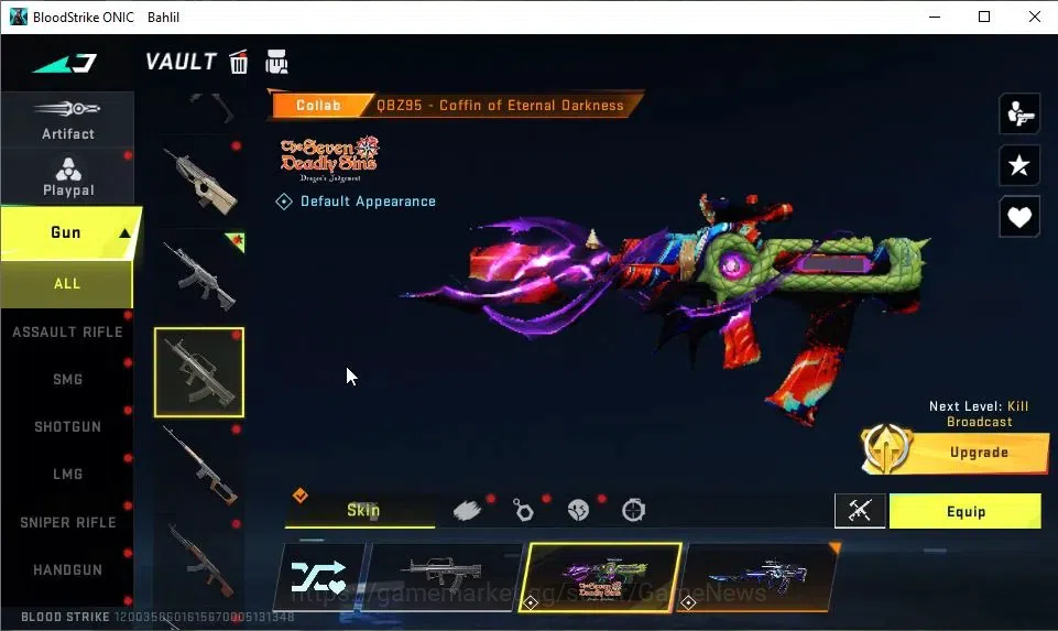 Blood Strike Accounts ASIA|Collab 7DS[Galil,QBZ95,Kar98k,AK47]|Collab EV image 15