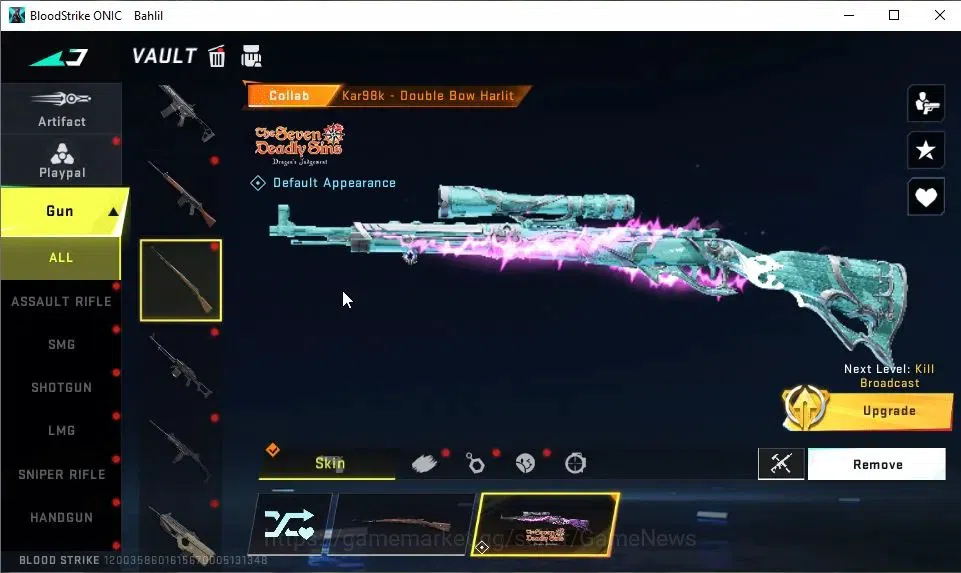 Blood Strike Accounts ASIA|Collab 7DS[Galil,QBZ95,Kar98k,AK47]|Collab EV image 16