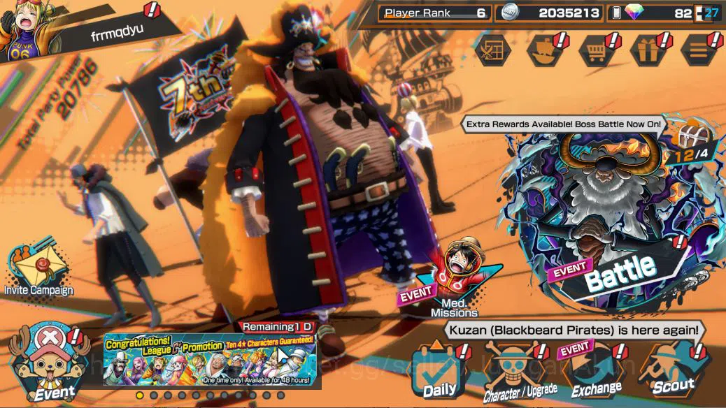 Global|6EX META|TFEMarshal D Teach,Olin the Oiran,BlackBeard PiratesKuzan,kaido's Son Yamato|Rank20|LogBandai||CheckSS(OPBR1765) One Piece Bounty Rush Accounts Starter Global|6EX META|TFEMarshal D Teach,Olin the Oiran,BlackBeard PiratesKuzan,kaido's Son