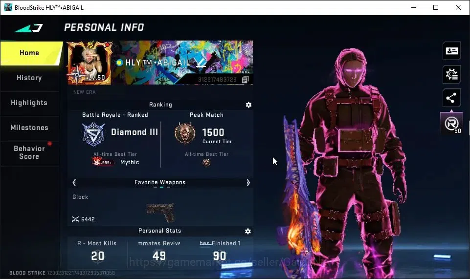 Blood Strike Accounts ASIA|ETERNAL M82-Pumpknight Lv3|11 ULTRA[HANK,KATY image 2