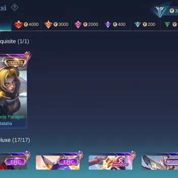 Mobile Legends: Bang Bang Accounts Collector Global|Skin 170|Expert|Collector Natalia,Blazing Layla,V.E.N.O.M