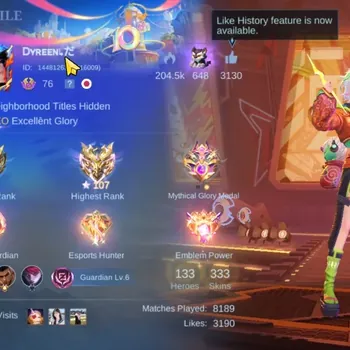 Mobile Legends: Bang Bang Accounts Collector Hero 133|Skin 333|Ex Imo 107|Granger PRIME,Floryn