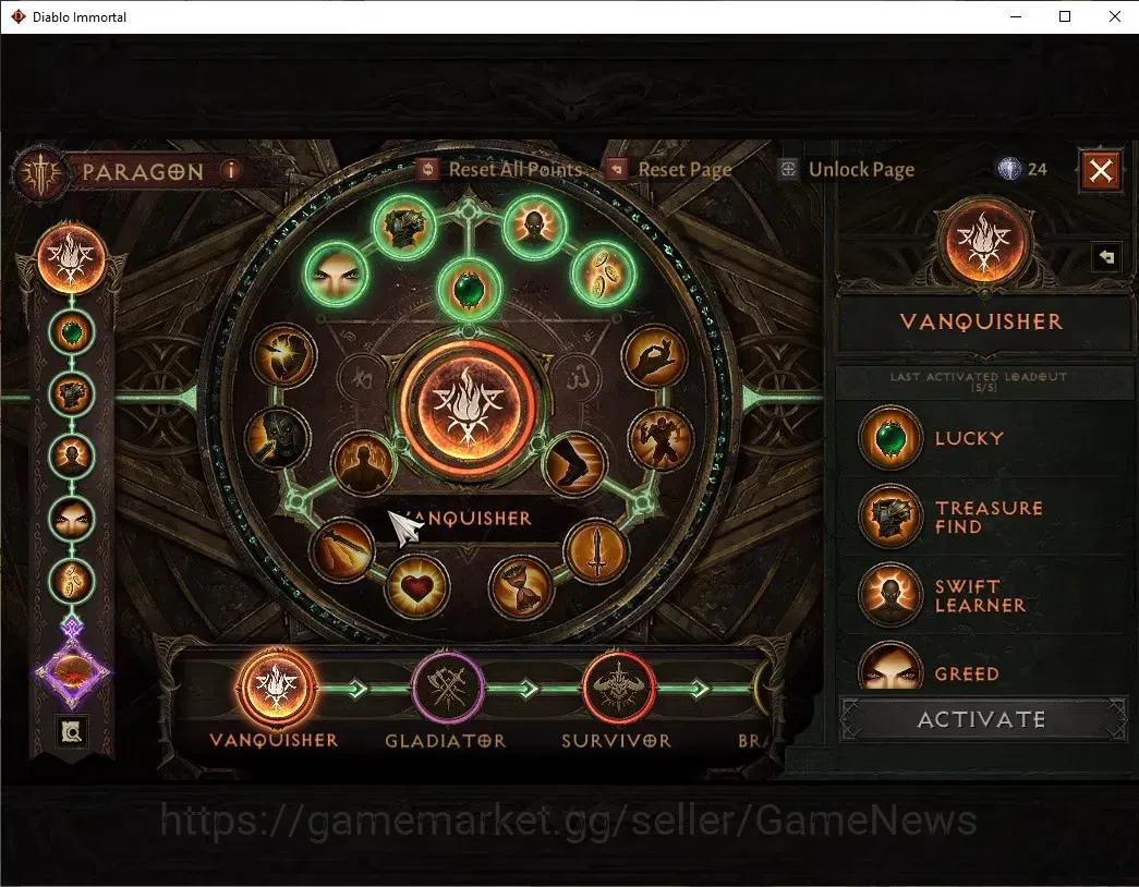 Diablo Immortal Accounts SEA-Vasily|CS ON|Lv60(816)|Necromancer|CR 42k|Reso image 13