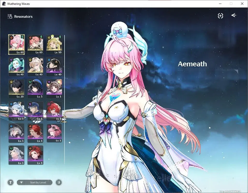 Wuthering Waves Accounts Starter SEA|UL32|SOL3 R4|4 Limit (Aemeath,Lynae,Rebecca,Changli)|Detail Check SS|MC 1