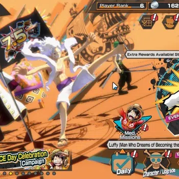 One Piece Bounty Rush Accounts High-End Global|3 EX|T4E Luffy,GP NewGate,BP Kuzan|Rank 6|*4CF 600|Log Bandai|Check