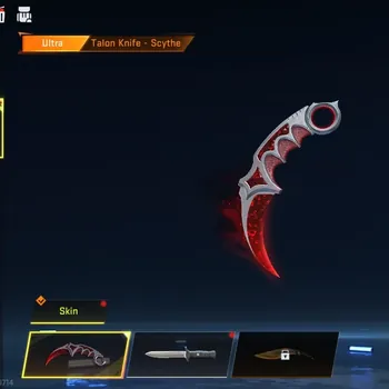 Blood Strike Accounts Collab Skin Asia|Ultra Melee Talon-Scythe+Collab AOT M4A1 Bof|1 Ultra SCAR-MoltenCore|6