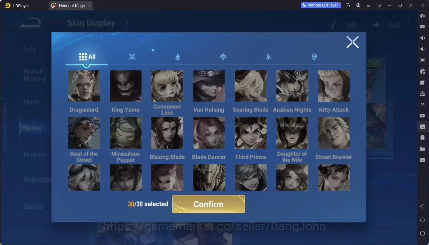 Honor of Kings Accounts Global | 112H 84S | Legend Yao, KIC Luna,Sanxidui image 10
