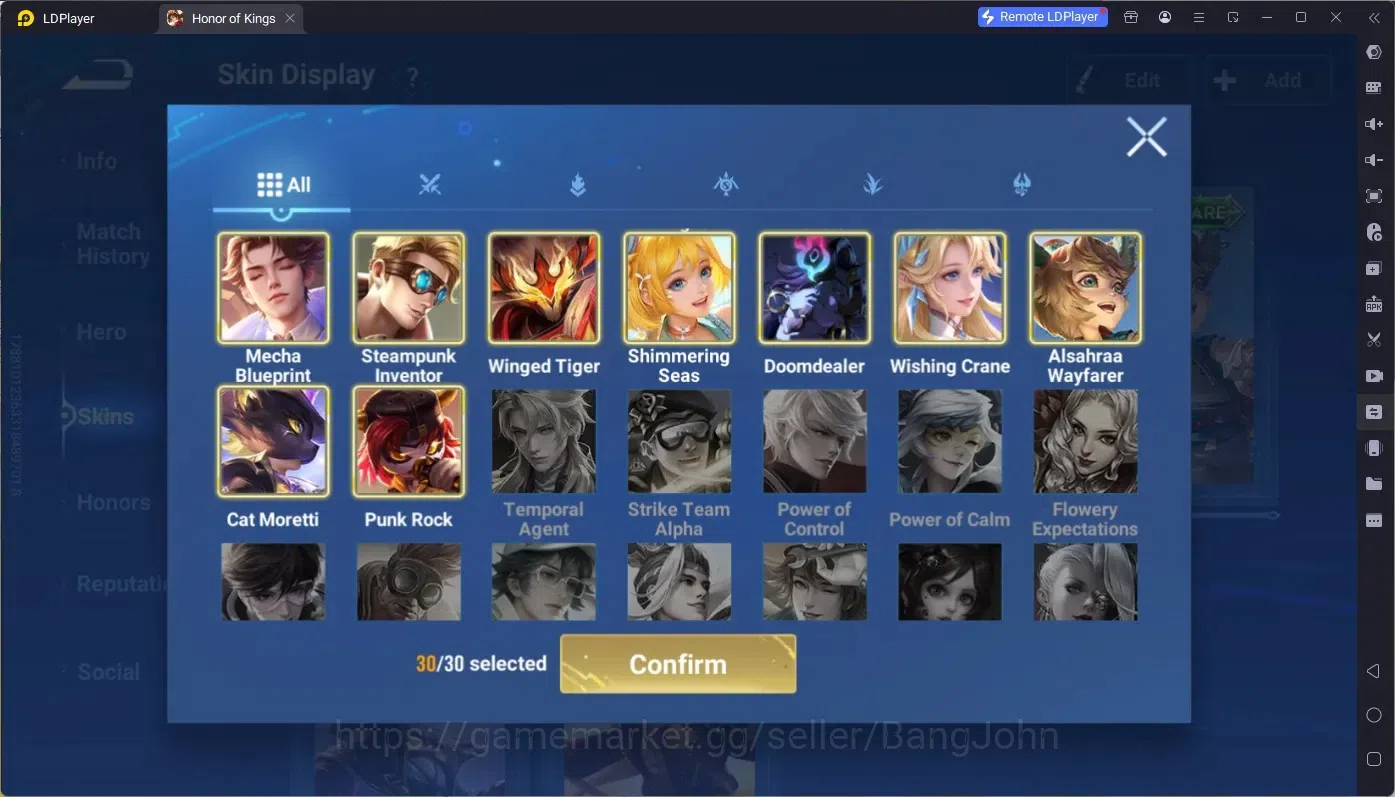 Honor of Kings Accounts Global | 112H 84S | Legend Yao, KIC Luna,Sanxidui image 8