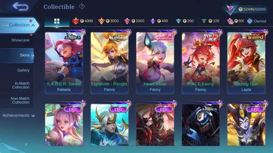 Mobile Legends: Bang Bang Accounts Global|Skin 172|Renowned|Aspirant Fanny|Collab Sta image 10