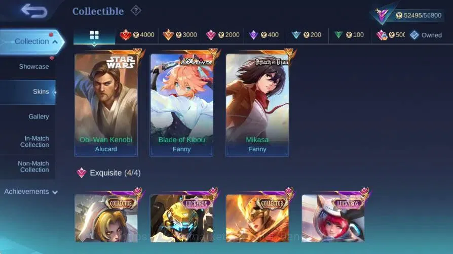 Mobile Legends: Bang Bang Accounts Global|Skin 172|Renowned|Aspirant Fanny|Collab Sta image 13