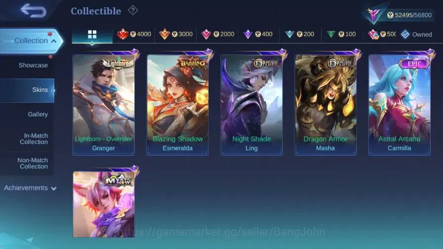 Mobile Legends: Bang Bang Accounts Global|Skin 172|Renowned|Aspirant Fanny|Collab Sta image 6