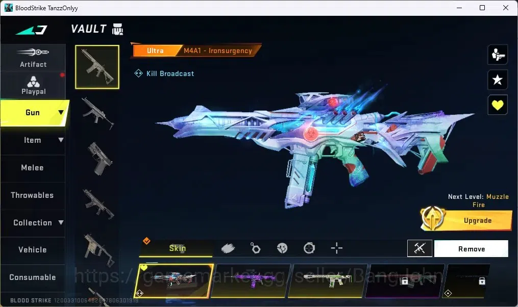 Blood Strike Accounts ASIA | 1 ETERNAL: Bizon-Seraph|1 TR GUN|1 BLEACH V image 2