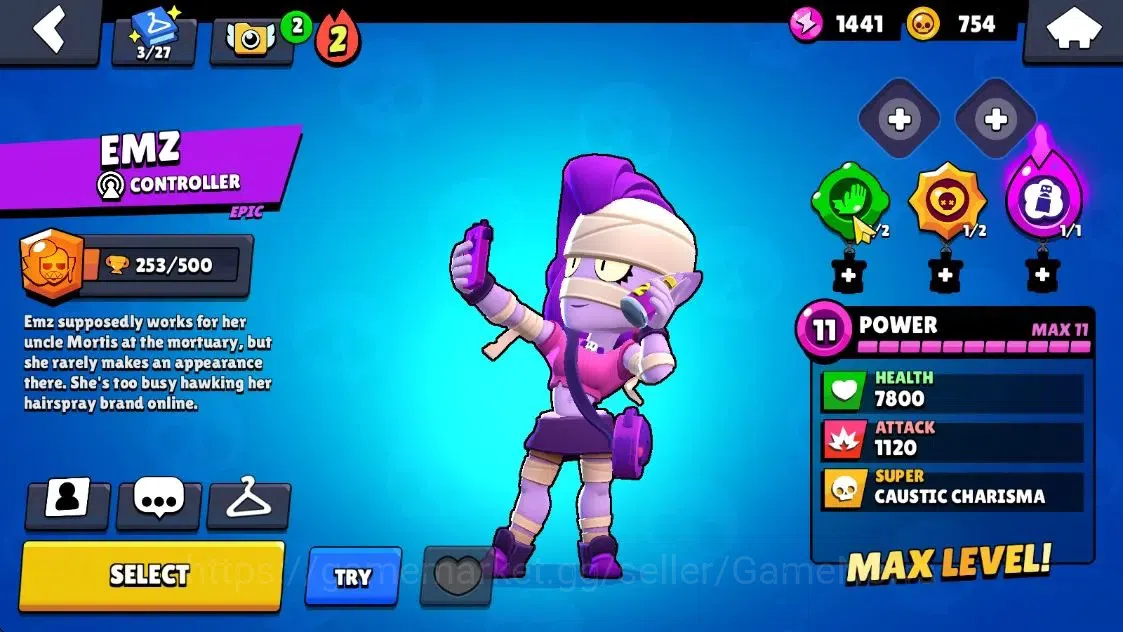 Brawl Stars Accounts 2001 Trophy|19 Brawlers 3 Max Lvl [Emz,Bo,Shelly]| image 17