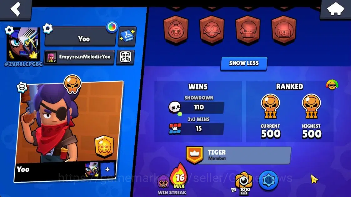 Brawl Stars Accounts 2001 Trophy|19 Brawlers 3 Max Lvl [Emz,Bo,Shelly]| image 4