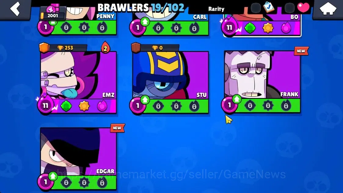 Brawl Stars Accounts 2001 Trophy|19 Brawlers 3 Max Lvl [Emz,Bo,Shelly]| image 6