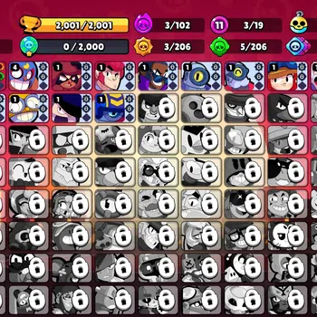 Brawl Stars Accounts 2001 Trophy|19 Brawlers 3 Max Lvl [Emz,Bo,Shelly]| image 1