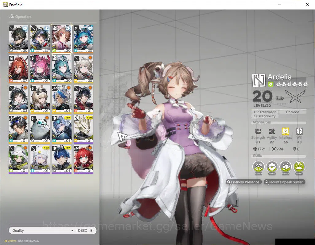 Arknights: Endfield Accounts ASIA|Lv 21|SSR 5(3Limit)+4(*6WP)|[Yvonne,TangTang+ image 1
