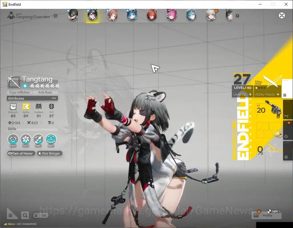 Arknights: Endfield Accounts ASIA|Lv 21|SSR 5(3Limit)+4(*6WP)|[Yvonne,TangTang+Sign,EmberP1],Last 2