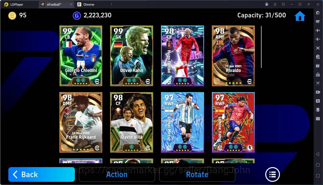 eFootball Accounts Mobile |PW 3191|Bigtime Rivaldo,Rijkaard,Nakamura| image 4