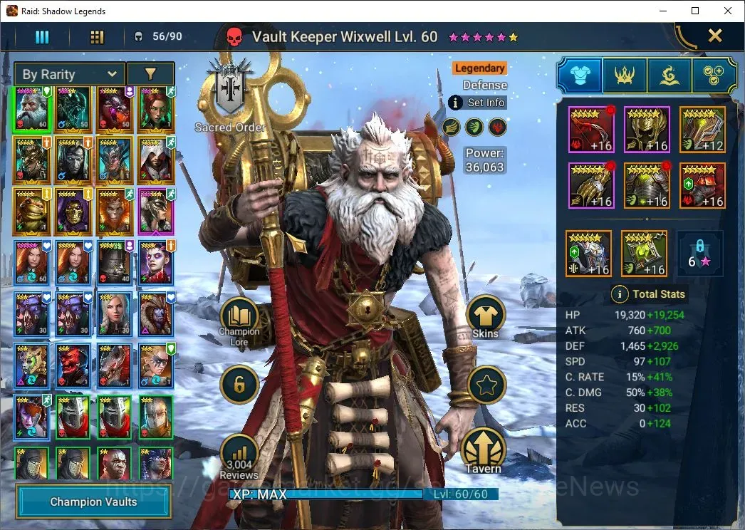 Raid: Shadow Legends Accounts Mid-Game Lv 41|363K Power|11 1