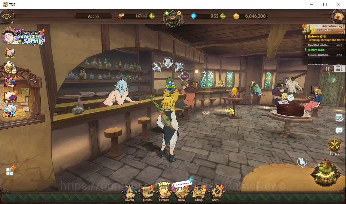 The Seven Deadly Sins: Grand Cross Accounts Global |1M CC| Starter Ch 4 | 932+1 Seventh Spring image 1