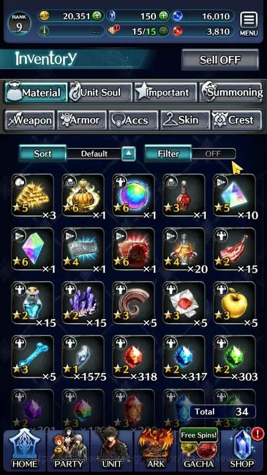 Last Cloudia Accounts GLOBAL | Rank 9 | Top Tier Unit [DL Judecca-Samekh image 10