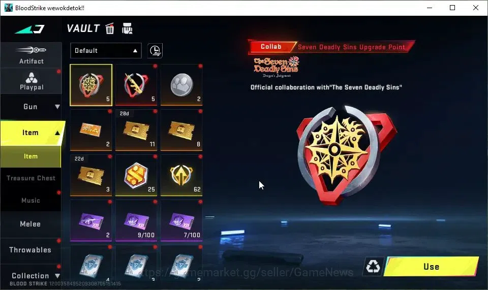 Blood Strike Accounts ASIA|AK47-Overload Eternal Lv3,Kar98k 7DS collab,8 image 15