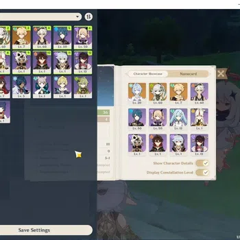 Genshin Impact Accounts Starter Asia|AR 36|2 Limited (Odette,Nahida) + 1(*5 Weapon)|Low Map & Quest|Reuni On|All Unset|Male