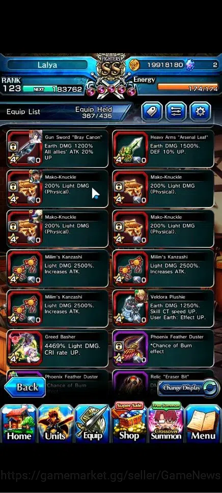 Grand Summoners Accounts Global|Rank 123|20 Ascend+12 TW|(Roy,Inumuta,Emiya image 14